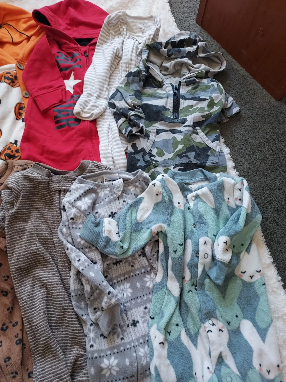 BUNDLE (18 pcs) 6-9mo Mixed Baby Boy Clothing Lot Cool Weather Grandma's House